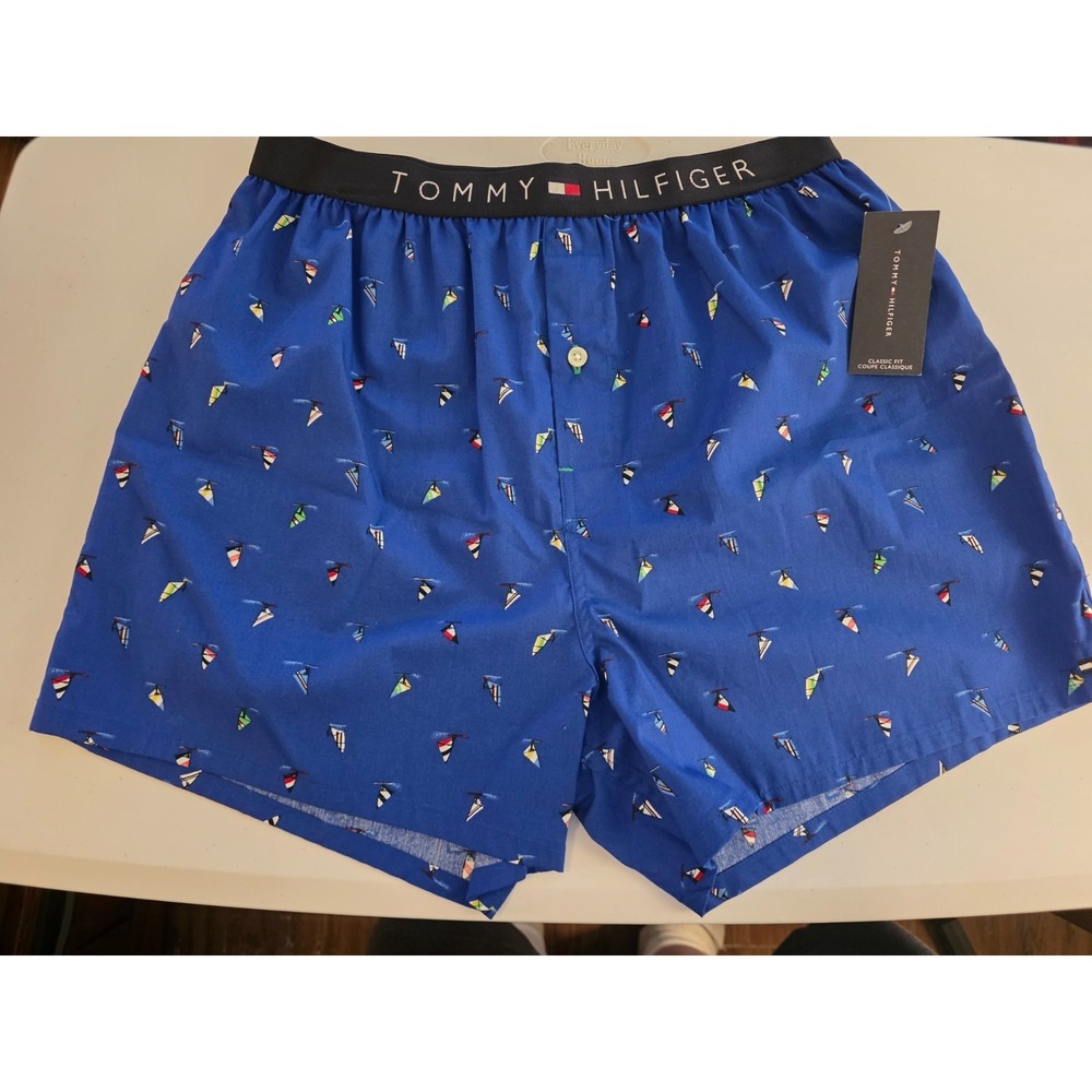 Tommy Hilfiger Men's Roya Blue Boxer Shorts SZ M NWT